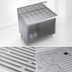 Thumbnail image #3 for Krowne Royal Series 36-Inch x 24-Inch Stainless Steel Underbar Drainboard with Open Cabinet Base