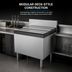 Thumbnail image #3 for Top Shelf TSD42IC 42-Inch Deck-Style Modular Underbar Ice Bin/Cocktail Unit, Non-Cold Plate