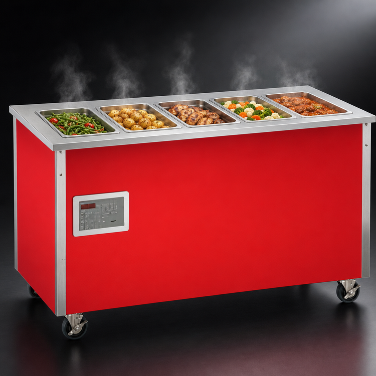 Product image #3 for Vollrath 4-Series Signature Server® 5-Well Hot Food Serving Counter with Touch-Temp Controls and Stainless Steel Top