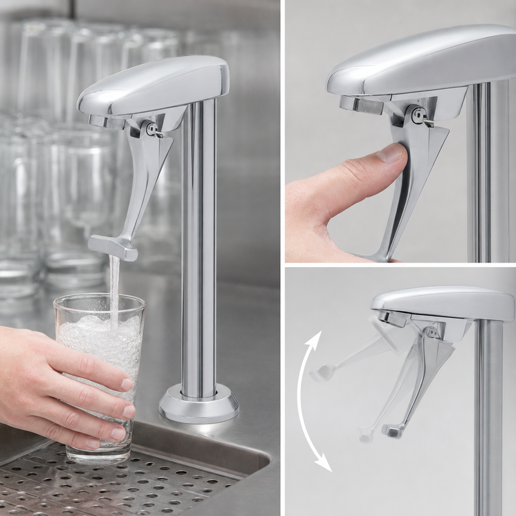 Product image #4 for EverSteel 12-Inch Deck Mount Stainless Steel Manual Glass Filler Faucet