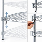 Thumbnail image #3 for Metro Super Erecta A3636NC Super Adjustable Chrome Wire Shelf, 36 x 36 Inches