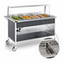 Thumbnail image #3 for Atlas Metal CAH-4 Mobile Electric Hot Food Serving Counter with 4-Pan Capacity