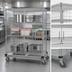 Thumbnail image #3 for Quantum Wire Enclosed Mobile Dolly Truck, 48 x 24 x 69 Inches, 1200 lb. Capacity, Chrome-Plated Finish