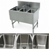 Thumbnail image #3 for Advance Tabco Prestige 3-Compartment Stainless Steel Underbar Sink Unit with Deck Mount Faucet