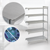 Thumbnail image #4 for Cambro Camshelving Premium 5-Shelf Solid Stationary Add-On Polymer Shelving Unit, 24 x 54 x 84 Inches, Speckled Gray