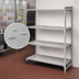 Thumbnail image #4 for Cambro Camshelving Premium 4-Shelf Solid Add-On Shelving Unit, 21 x 54 x 84 Inches, Speckled Gray