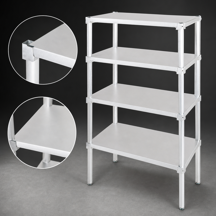 Product image #3 for Channel Manufacturing 54 x 20 Inch Solid Adjustable Aluminum Shelf