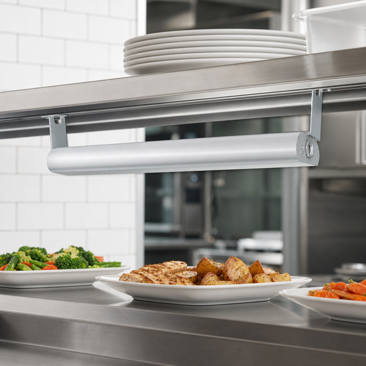 Product image #3 for Vollrath 36-Inch Low Profile Unlighted Strip Heat Lamp, Natural Aluminum