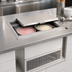 Thumbnail image #3 for Glastender Drop-In Dipping Ice Cream Freezer, Self-Contained Refrigeration, Hinged Stainless Steel Lid, 2 x 3-Gallon Can Capacity