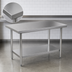 Thumbnail image #3 for MixRite 72 Inch x 36 Inch Stainless Steel Work Table with Adjustable Undershelf