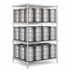 Thumbnail image #3 for New Age 93-Inch Wide Double-Deep Aluminum Keg Rack, 20 Keg Capacity