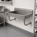 Thumbnail image #3 for Advance Tabco Wall Mounted 304 Stainless Steel Service Sink with 8-1/2 Inch Backsplash