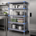 Thumbnail image #3 for Quantum Millenia 4-Shelf Solid Polymer Starter Shelving Unit, 30 x 18 x 86 Inches