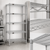 Thumbnail image #3 for Eagle Group 5-Tier Starter Wire Shelving Unit, 36W x 18D x 86H, Stainless Steel Finish
