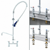 Thumbnail image #3 for T&S Brass EasyInstall Deck Mount Pre-Rinse Unit with 8-Inch Adjustable Centers, 12-Inch Swing Spout, and 1.07 GPM Spray Valve