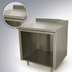 Thumbnail image #3 for Advance Tabco Special Value Economy 16-Gauge 304 Stainless Steel Open Base Work Table with 5-Inch Backsplash, 36 x 24 Inches