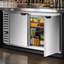 Thumbnail image #3 for Beverage-Air 68-Inch Two-Section Food-Rated Back Bar Refrigerator with Solid Doors and Left-Side Compressor (BB68HC-F-S)