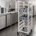 Thumbnail image #4 for Mobile Aluminum Glass Rack Dolly with 10-Rack Capacity