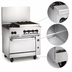 Thumbnail image #3 for Vulcan Endurance 36-Inch Propane Gas Restaurant Range with 2 Open Burners, 24-Inch Charbroiler and Standard Oven