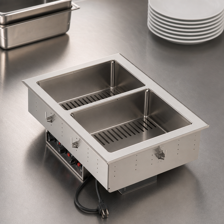 Product image #3 for Vollrath 2-Well Dry Drop-In Hot Food Well for Full-Size Pans, 120V, Infinite Control