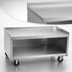 Thumbnail image #3 for La Rosa 38-Inch x 28-Inch Mobile Open Base Stainless Steel Equipment Stand with Undershelf