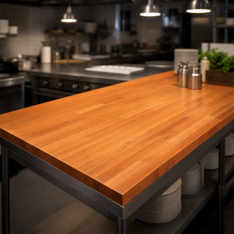 Product image #3 for Boos Block American Cherry Edge Grain Kitchen Countertop, 84 x 48 x 1-3/4 Inch, Penetrating Oil Finish
