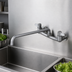 Thumbnail image #3 for Equip 8-Inch Wall Mount Mixing Faucet with 18-Inch Swing Nozzle and Ceramic Cartridges