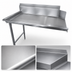 Thumbnail image #3 for Steel Works Stainless 36-Inch x 30-Inch Right-to-Left Clean Dish Table with 9-3/4-Inch Backsplash