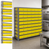 Thumbnail image #3 for Quantum Heavy-Duty Stationary Wire Shelving Unit with 7 Shelves and 36 Included Bins, 36 x 12 x 39 Inches