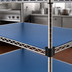 Thumbnail image #3 for QuadPLUS 30 x 24 Inch Solid Blue Polymer Shelf Mat with Chrome Quad-Adjust Frame