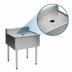 Thumbnail image #3 for Eagle Group 1800 Series 36-Inch Freestanding Open Base Workboard Unit with Drainboard Top