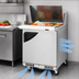 Thumbnail image #3 for Turbo Air Super Deluxe 27-1/2-Inch Front Breathing Sandwich/Salad Mega Top Prep Table with 1 Solid Door and 12 Pans