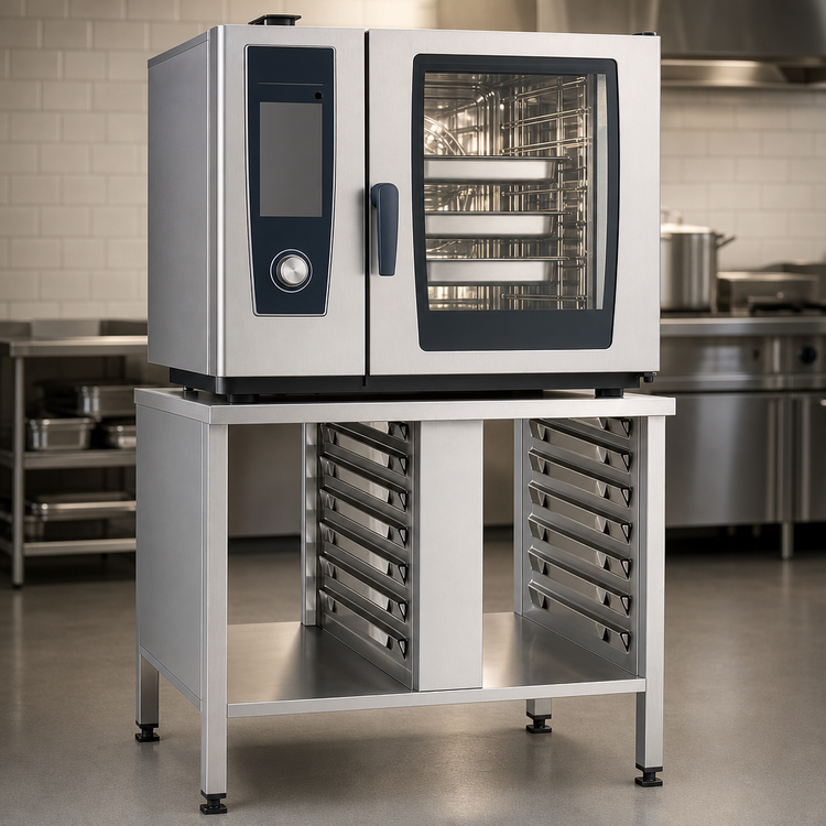 Product image #3 for RATIONAL UG II Stationary Oven Stand with 14 Supporting Rails