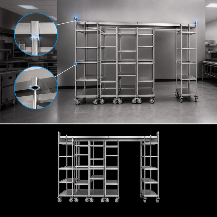Product image #3 for Metro TOP-TRACK Seismic Top-Track 60-Inch Wide Unit Strut Kit
