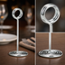 Thumbnail image #3 for American Metalcraft 8-Inch Chrome Wire Loop Number Stand with Round Swirl Base