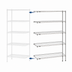 Thumbnail image #3 for Metro Super Erecta® Add-On Wire Shelving Unit, 30 Inches W x 21 Inches D x 74 Inches H, 5-Tier, Chrome Plated