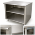 Thumbnail image #3 for Advance Tabco Special Value Economy 60 Inch x 24 Inch 304 Stainless Steel Flat Top Open Base Work Table with Mid Shelf