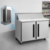 Thumbnail image #3 for Centerline by Traulsen CLPT-4818-SD-LL 48-Inch Compact Mega Top Prep Table Refrigerator, 2-Section, Solid Doors, Left/Left
