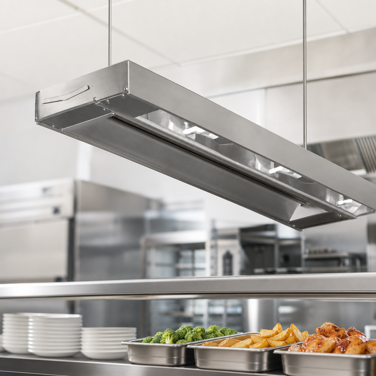 Product image #3 for Eagle RedHots 144-Inch Single Rod Unlighted Strip Heat Lamp, 208V, 2550W