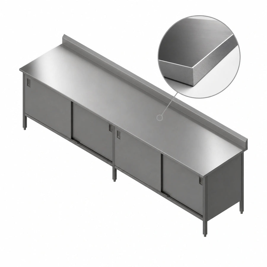 16-Gauge Stainless Steel Top