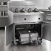 Thumbnail image #3 for Imperial Electric 5-Battery 75 lb Floor Fryer with Built-In Space Saver Filter System, Tilt-Up Elements, and Computer Controls