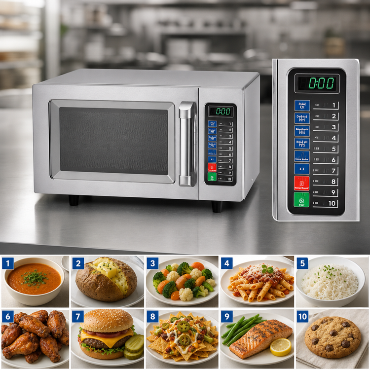 Product image #3 for Waring WMO90 Medium-Duty Commercial Microwave Oven, 0.9 Cu. Ft., 1000W, 120V