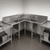 Thumbnail image #3 for John Boos Pro-Bowl Corner 3-Compartment Stainless Steel Sink with Dual 36-Inch Drainboards