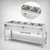 Thumbnail image #3 for Aerohot WB305 72-3/8-Inch Gas Wet Bath Steam Table with 5-Pan Capacity, Stainless Steel Top, Open Base and Undershelf