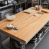 Thumbnail image #3 for John Boos Northern Hard Rock Maple Edge Grain Flat Top Bakers' Table Top, 84 x 36 x 2-1/4 Inches