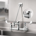 Thumbnail image #3 for Royal Series Splash-Mounted Service Sink Faucet with 6-1/2 Inch Spout and Wrist Blade Handles