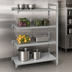 Thumbnail image #4 for Cambro Camshelving Premium 21 x 72 x 72-Inch 4-Tier Add-On Polymer Shelving Unit with Vented and Solid Shelves