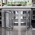 Thumbnail image #3 for Krowne Royal Series KPT52L 52-Inch Two-Section Pass-Thru Refrigerated Back Bar Cooler, 4-Door, Left-Mounted Self-Contained
