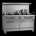 Thumbnail image #3 for Southbend Ultimate 60-Inch Gas Restaurant Range with 6 Open Burners, 24-Inch Charbroiler, and 2 Cabinets