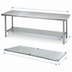 Thumbnail image #3 for Advance Tabco 18 Gauge Stainless Steel Work Table Undershelf for 144